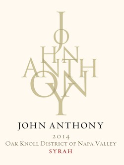 2015 John Anthony Oak Knoll District Syrah 750 mL Image