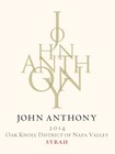 2014 John Anthony Oak Knoll District Syrah 750 mL