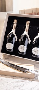 2017 La Dame Michele Single Vineyard Blanc de Blanc 12 bottles w/ Sabre