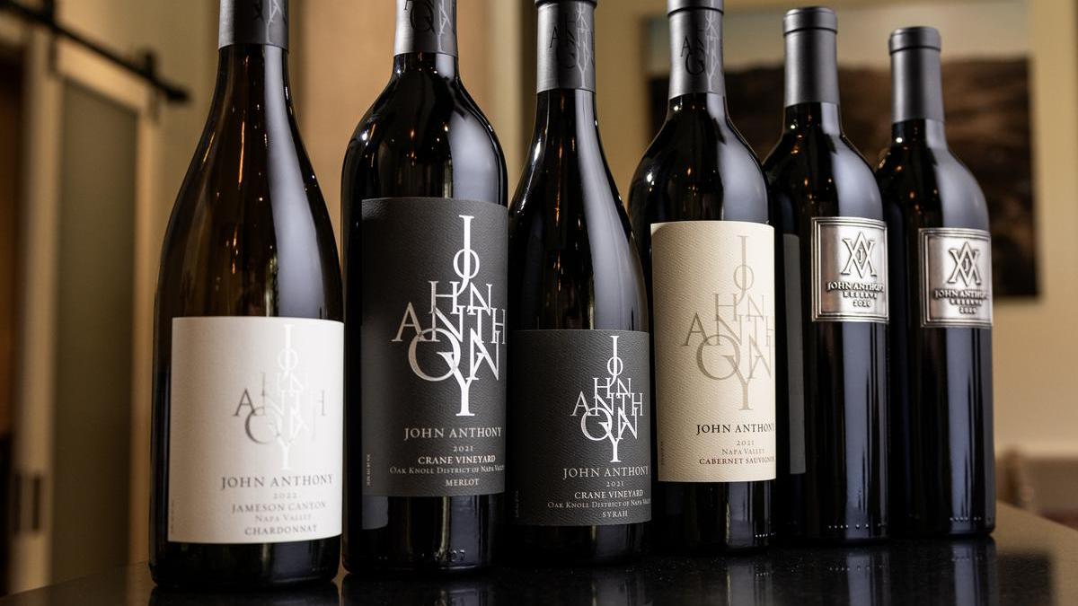 John Anthony Vineyards wine bottles