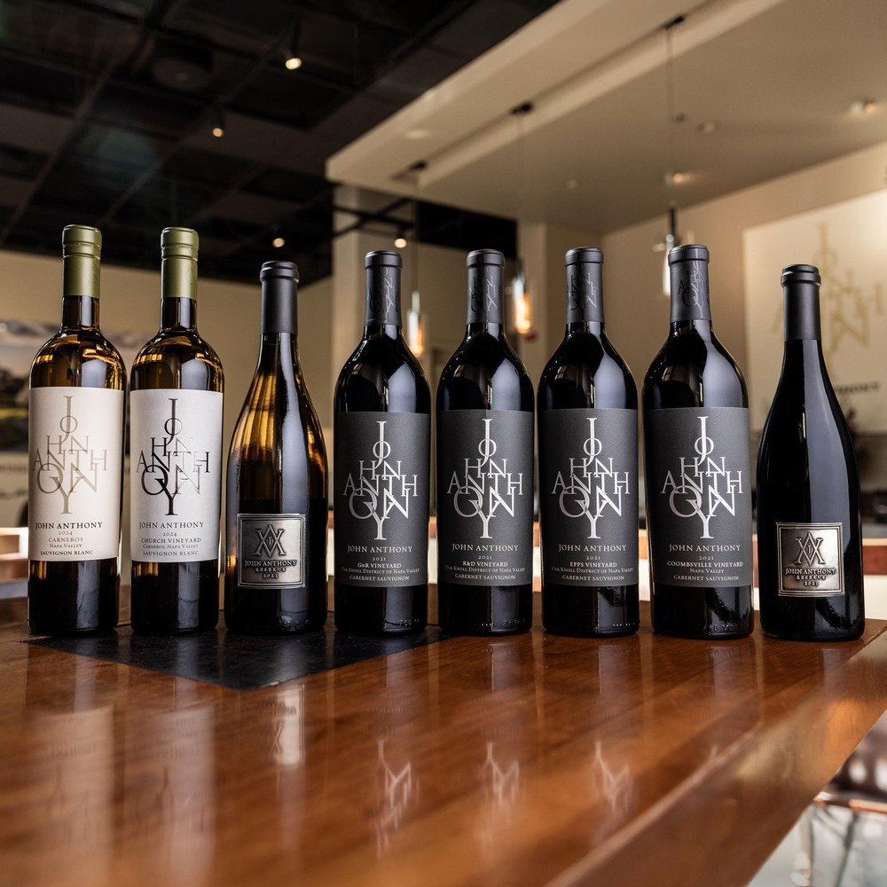 John Anthony Vineyards wine bottles