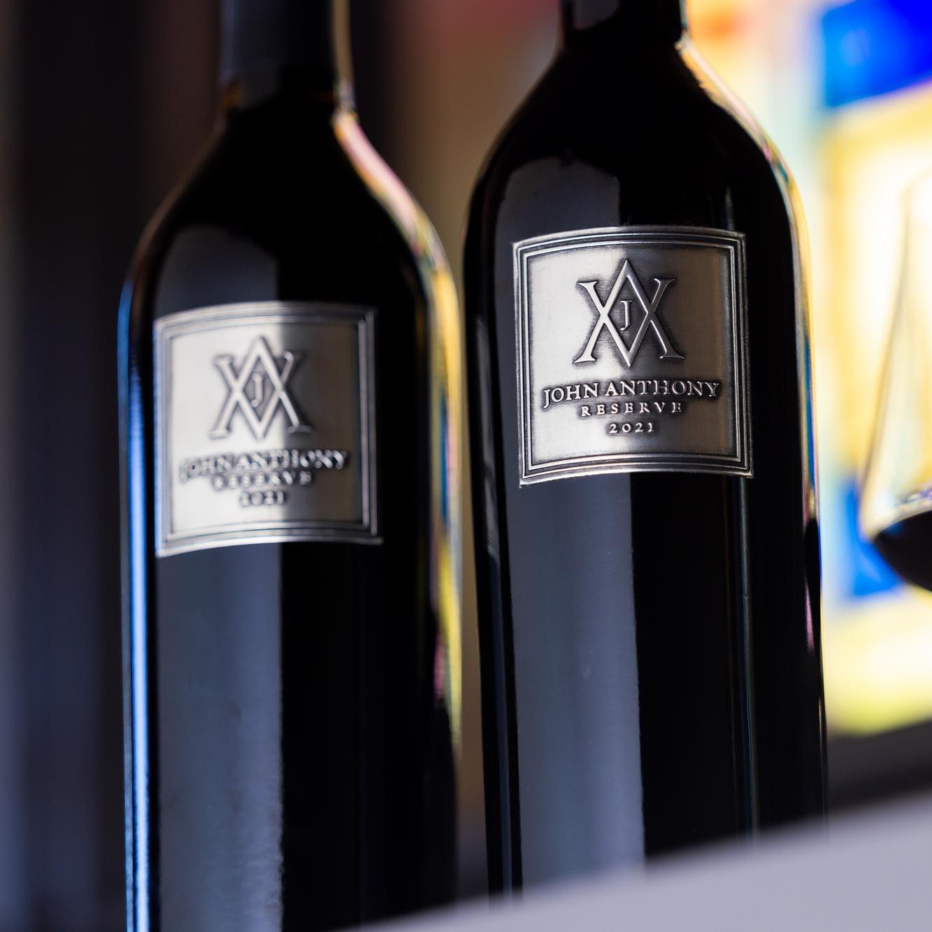 John Anthony Vineyard wine bottles