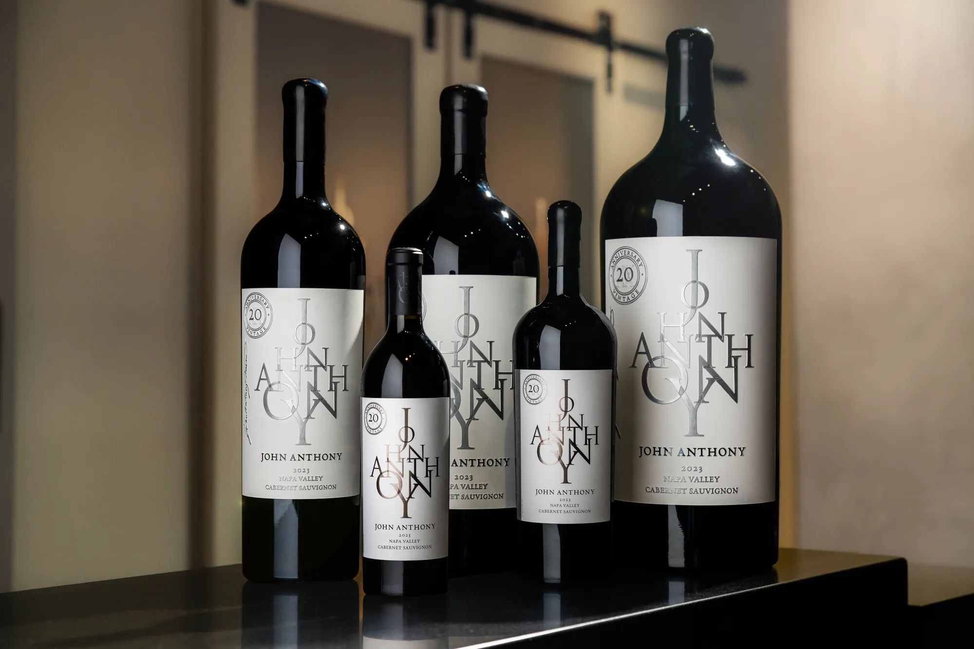 John Anthony Napa Valley Cabernet Sauvignon bottles